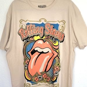 The Rolling Stones shirt size 1X Color Beige/tan
